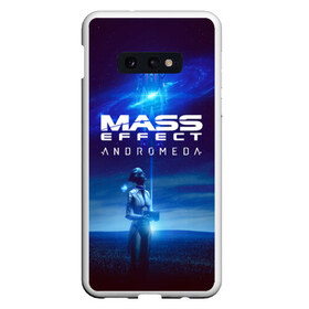 Чехол для Samsung S10E с принтом MASS EFFECT ANDROMEDA , Силикон | Область печати: задняя сторона чехла, без боковых панелей | amdromeda initiative | andromeda | game | gun | hemet | n7 | rifle | ryder | soldier | space | star | weapon