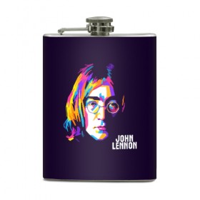Фляга с принтом Джон Леннон , металлический корпус | емкость 0,22 л, размер 125 х 94 мм. Виниловая наклейка запечатывается полностью | the beatles | битлз | британия | джон | леннон | ленон | рок | рок н ролл | хард рок | хиппи