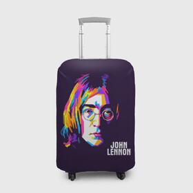 Чехол для чемодана 3D с принтом Джон Леннон , 86% полиэфир, 14% спандекс | двустороннее нанесение принта, прорези для ручек и колес | the beatles | битлз | британия | джон | леннон | ленон | рок | рок н ролл | хард рок | хиппи