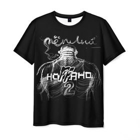 Мужская футболка 3D с принтом Вася - Ноггано , 100% полиэфир | прямой крой, круглый вырез горловины, длина до линии бедер | 
