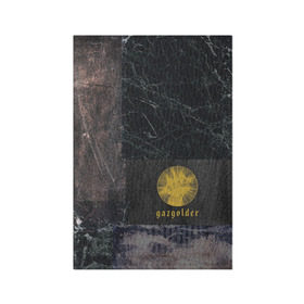 Обложка для паспорта матовая кожа с принтом Gazgolder , натуральная матовая кожа | размер 19,3 х 13,7 см; прозрачные пластиковые крепления | Тематика изображения на принте: gazgolder | баста | вася вакуленко | газгольдер | клубаре | ноггано | сансара