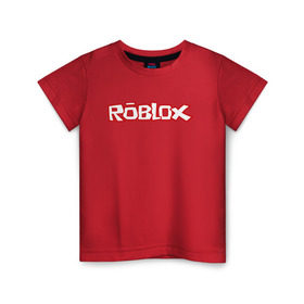 Детская футболка хлопок с принтом Roblox , 100% хлопок | круглый вырез горловины, полуприлегающий силуэт, длина до линии бедер | minecraft | roblox | игра | копатель | майнкрафт | роблокс