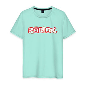Мужская футболка хлопок с принтом Roblox , 100% хлопок | прямой крой, круглый вырез горловины, длина до линии бедер, слегка спущенное плечо. | minecraft | roblox | игра | копатель | майнкрафт | роблокс