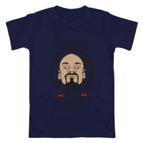 Мужская футболка хлопок с принтом Снуп Дог | Snoop Dogg , 100% хлопок | прямой крой, круглый вырез горловины, длина до линии бедер, слегка спущенное плечо. | 