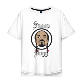 Мужская футболка хлопок Oversize с принтом Снуп Дог | Snoop Dogg , 100% хлопок | свободный крой, круглый ворот, “спинка” длиннее передней части | 