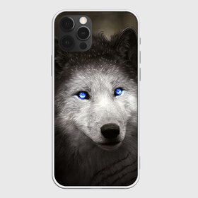 Чехол для iPhone 12 Pro Max с принтом Голубоглазый волк , Силикон |  | Тематика изображения на принте: волк | глаза | охотник | серый | хищник