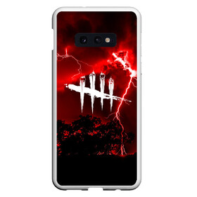 Чехол для Samsung S10E с принтом DEAD BY DAYLIGHT , Силикон | Область печати: задняя сторона чехла, без боковых панелей | dead by daylight | game | hillbilly | maniacs | trapper | wraith | деревенщина | мертвые днем | охотник | призрак