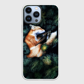 Чехол для iPhone 13 Pro Max с принтом Лисичка в Лесу ,  |  | core | cute | forest | fox | foxes | ginger | world | деревья | забавная | зелень | кино | лес | лис | лиса | лисица | лисицы | лисичка | лисички | лист | листва | лисы | милая | мира | рыжая | рыжие | сердце | смешная | фильм | фыр