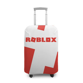 Чехол для чемодана 3D с принтом ROBLOX Red , 86% полиэфир, 14% спандекс | двустороннее нанесение принта, прорези для ручек и колес | block | lego | logo | minecraft | online | oof | quest | roblocks | roblockx | roblox | studio | блок | блоки | голова | игра | игры | квест | лего | лицо | лого | логотип | майнкрафт | онлайн | роблокс | символ | студия