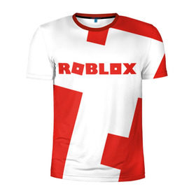 Мужская футболка 3D спортивная с принтом ROBLOX Red , 100% полиэстер с улучшенными характеристиками | приталенный силуэт, круглая горловина, широкие плечи, сужается к линии бедра | block | lego | logo | minecraft | online | oof | quest | roblocks | roblockx | roblox | studio | блок | блоки | голова | игра | игры | квест | лего | лицо | лого | логотип | майнкрафт | онлайн | роблокс | символ | студия