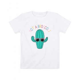Детская футболка хлопок с принтом Не брокколи , 100% хлопок | круглый вырез горловины, полуприлегающий силуэт, длина до линии бедер | брокколи | еда | кактус