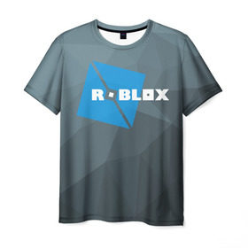 Мужская футболка 3D с принтом Roblox Studio , 100% полиэфир | прямой крой, круглый вырез горловины, длина до линии бедер | block | lego | logo | minecraft | online | oof | quest | roblocks | roblockx | roblox | studio | блок | блоки | голова | игра | игры | квест | лего | лицо | лого | логотип | майнкрафт | онлайн | роблокс | символ | студия