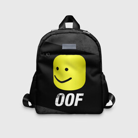 Детский рюкзак 3D с принтом Roblox OOF Мем , 100% полиэстер | лямки с регулируемой длиной, сверху петелька, чтобы рюкзак можно было повесить на вешалку. Основное отделение закрывается на молнию, как и внешний карман. Внутри дополнительный карман. По бокам два дополнительных кармашка | lego | logo | meme | memes | minecraft | oof | quest | roblocks | roblockx | roblox | studio | блок | блоки | голова | игра | игры | квест | лего | лицо | лого | логотип | майнкрафт | мем | мемы | онлайн | роблокс | студия