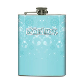 Фляга с принтом Roblox Новогодний , металлический корпус | емкость 0,22 л, размер 125 х 94 мм. Виниловая наклейка запечатывается полностью | dynablocks | roblox | блоки | вселенная | герои | год | кубики | новый | роблокс | снег | снежинки | узор