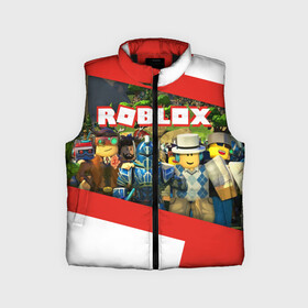 Детский жилет утепленный 3D с принтом ROBLOX ,  |  | lego | logo | meme | memes | minecraft | oof | quest | roblocks | roblockx | roblox | studio | блок | блоки | голова | игра | игры | квест | лего | лицо | лого | логотип | майнкрафт | мем | мемы | онлайн | роблокс | студия