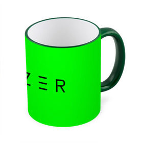 Кружка с принтом RAZER , керамика | ёмкость 330 мл | 101 | brand | company | gamer | green | logo | mamba | naga | player | razer | rzr | snake | бренд | железо | зеленый | змея | компания | лого | рейзер | софт