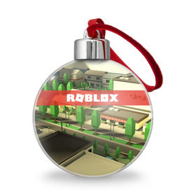 Ёлочный шар с принтом ROBLOX City , Пластик | Диаметр: 77 мм | Тематика изображения на принте: lego | logo | meme | memes | minecraft | oof | quest | roblocks | roblockx | roblox | studio | блок | блоки | голова | игра | игры | квест | лего | лицо | лого | логотип | майнкрафт | мем | мемы | онлайн | роблокс | студия