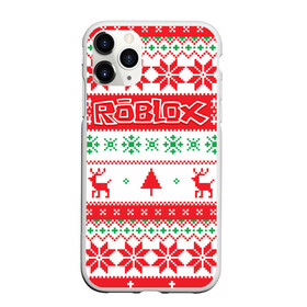 Чехол для iPhone 11 Pro матовый с принтом Новогодний Roblox , Силикон |  | dynablocks | roblox | блоки | вселенная | герои | год | кубики | новый | роблокс | снег | снежинки | узор