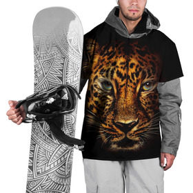 Накидка на куртку 3D с принтом Ягуар , 100% полиэстер |  | гепард | кошка | леопард | охотник | тигр | хищник | ягуар