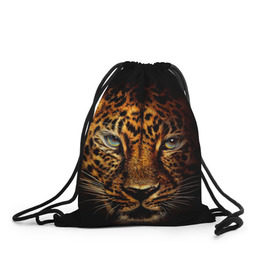 Рюкзак-мешок 3D с принтом Ягуар , 100% полиэстер | плотность ткани — 200 г/м2, размер — 35 х 45 см; лямки — толстые шнурки, застежка на шнуровке, без карманов и подкладки | гепард | кошка | леопард | охотник | тигр | хищник | ягуар