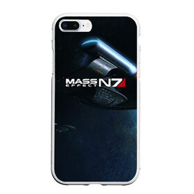 Чехол для iPhone 7Plus/8 Plus матовый с принтом MASS EFFECT N7 , Силикон | Область печати: задняя сторона чехла, без боковых панелей | amdromeda initiative | andromeda | game | gun | hemet | n7 | rifle | ryder | soldier | space | star | weapon