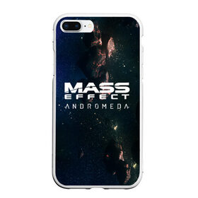 Чехол для iPhone 7Plus/8 Plus матовый с принтом MASS EFFECT ANDROMEDA , Силикон | Область печати: задняя сторона чехла, без боковых панелей | amdromeda initiative | andromeda | game | gun | hemet | n7 | rifle | ryder | soldier | space | star | weapon