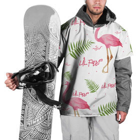 Накидка на куртку 3D с принтом Lil Peep pink flamingo , 100% полиэстер |  | Тематика изображения на принте: benz truck | girls. pink | gustav hr | hip hop | lil | lil peep | peep | rap | лил | лилпип | листья | пальма | пальмы | пип | розовый | рэп | фламинго | хип хоп | эмо | эмо реп