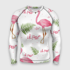 Мужской рашгард 3D с принтом Lil Peep pink flamingo ,  |  | benz truck | girls. pink | gustav hr | hip hop | lil | lil peep | peep | rap | лил | лилпип | листья | пальма | пальмы | пип | розовый | рэп | фламинго | хип хоп | эмо | эмо реп