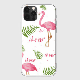 Чехол для iPhone 12 Pro с принтом Lil Peep pink flamingo , силикон | область печати: задняя сторона чехла, без боковых панелей | benz truck | girls. pink | gustav hr | hip hop | lil | lil peep | peep | rap | лил | лилпип | листья | пальма | пальмы | пип | розовый | рэп | фламинго | хип хоп | эмо | эмо реп