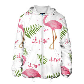 Мужская куртка 3D с принтом Lil Peep pink flamingo , ткань верха — 100% полиэстер, подклад — флис | прямой крой, подол и капюшон оформлены резинкой с фиксаторами, два кармана без застежек по бокам, один большой потайной карман на груди. Карман на груди застегивается на липучку | Тематика изображения на принте: benz truck | girls. pink | gustav hr | hip hop | lil | lil peep | peep | rap | лил | лилпип | листья | пальма | пальмы | пип | розовый | рэп | фламинго | хип хоп | эмо | эмо реп