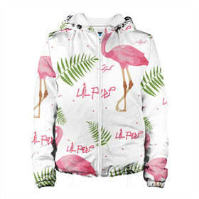 Женская куртка 3D с принтом Lil Peep pink flamingo , ткань верха — 100% полиэстер, подклад — флис | прямой крой, подол и капюшон оформлены резинкой с фиксаторами, два кармана без застежек по бокам, один большой потайной карман на груди. Карман на груди застегивается на липучку | benz truck | girls. pink | gustav hr | hip hop | lil | lil peep | peep | rap | лил | лилпип | листья | пальма | пальмы | пип | розовый | рэп | фламинго | хип хоп | эмо | эмо реп