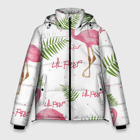 Мужская зимняя куртка 3D с принтом Lil Peep pink flamingo , верх — 100% полиэстер; подкладка — 100% полиэстер; утеплитель — 100% полиэстер | длина ниже бедра, свободный силуэт Оверсайз. Есть воротник-стойка, отстегивающийся капюшон и ветрозащитная планка. 

Боковые карманы с листочкой на кнопках и внутренний карман на молнии. | Тематика изображения на принте: benz truck | girls. pink | gustav hr | hip hop | lil | lil peep | peep | rap | лил | лилпип | листья | пальма | пальмы | пип | розовый | рэп | фламинго | хип хоп | эмо | эмо реп