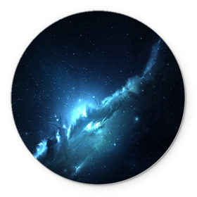 Коврик для мышки круглый с принтом ATLANTIS NEBULA , резина и полиэстер | круглая форма, изображение наносится на всю лицевую часть | Тематика изображения на принте: galaxy | nebula | space | star | абстракция | вселенная | галактика | звезда | звезды | космический | планеты