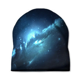 Шапка 3D с принтом ATLANTIS NEBULA , 100% полиэстер | универсальный размер, печать по всей поверхности изделия | galaxy | nebula | space | star | абстракция | вселенная | галактика | звезда | звезды | космический | планеты