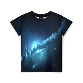 Детская футболка 3D с принтом ATLANTIS NEBULA , 100% гипоаллергенный полиэфир | прямой крой, круглый вырез горловины, длина до линии бедер, чуть спущенное плечо, ткань немного тянется | galaxy | nebula | space | star | абстракция | вселенная | галактика | звезда | звезды | космический | планеты