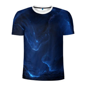Мужская футболка 3D спортивная с принтом Звёздное небо , 100% полиэстер с улучшенными характеристиками | приталенный силуэт, круглая горловина, широкие плечи, сужается к линии бедра | galaxy | nebula | space | star | абстракция | вселенная | галактика | звезда | звезды | космический | планеты