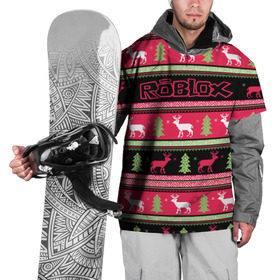 Накидка на куртку 3D с принтом Roblox Новогодний , 100% полиэстер |  | Тематика изображения на принте: dynablocks | roblox | блоки | вселенная | герои | год | кубики | новый | роблокс | снег | снежинки | узор