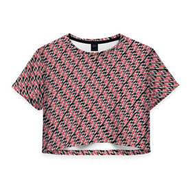 Женская футболка Cropp-top с принтом HENTAI HEAVEN , 100% полиэстер | круглая горловина, длина футболки до линии талии, рукава с отворотами | ahegao | kawai | kowai | oppai | otaku | senpai | sugoi | waifu | yandere | ахегао | ковай | отаку | сенпай | яндере