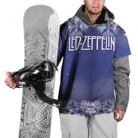 Накидка на куртку 3D с принтом Новогодний Led Zeppelin , 100% полиэстер |  | Тематика изображения на принте: 
