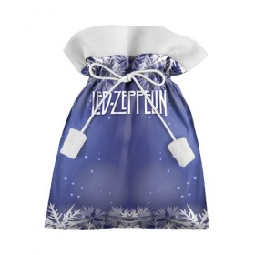 Подарочный 3D мешок с принтом Новогодний Led Zeppelin , 100% полиэстер | Размер: 29*39 см | 