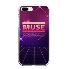 Чехол для iPhone 7Plus/8 Plus матовый с принтом Muse Simulation Theory , Силикон | Область печати: задняя сторона чехла, без боковых панелей | alternative | music | retro | rock | simulation | theory | альбом | альтернатива | альтернативная | беллами | музыка | мьюз | мэтью | ретро | рок