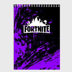 Скетчбук с принтом FORTNITE , 100% бумага
 | 48 листов, плотность листов — 100 г/м2, плотность картонной обложки — 250 г/м2. Листы скреплены сверху удобной пружинной спиралью | 2019 | armor | armour | cybersport | esport | fortnite | game | llama | logo | броня | игра | киберспорт | лама | симулятор строительства | строительство | фиолетовый | фирменные цвета | фортнайт