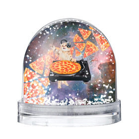 Снежный шар с принтом Кот Диджей , Пластик | Изображение внутри шара печатается на глянцевой фотобумаге с двух сторон | cat | cosmos | dj | fast | fastfood | food | meme | party | pizza | space | вечеринка | диджей | еда | космос | кошак | кошка | мем | пицца | фастфуд