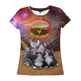 Женская футболка 3D с принтом Египетские Коты , 100% полиэфир ( синтетическое хлопкоподобное полотно) | прямой крой, круглый вырез горловины, длина до линии бедер | cat | cosmos | egypt | fast | fastfood | food | meme | party | space | вечеринка | египет | еда | иллюминаты | космос | кошак | кошка | масоны | мем | песок | пирамиды | пицца | пустыня | фастфуд