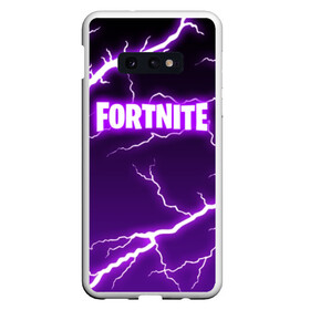 Чехол для Samsung S10E с принтом FORTNITE STORM , Силикон | Область печати: задняя сторона чехла, без боковых панелей | 2019 | armor | armour | battle royale | cybersport | esport | fortnite | game | llama | logo | storm | батл рояль | броня | буря | игра | киберспорт | лама | молнии | молния | разряд | симулятор строительства | строительство | ток | фиолето