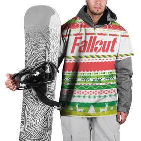 Накидка на куртку 3D с принтом Fallout Новогодний , 100% полиэстер |  | Тематика изображения на принте: 
