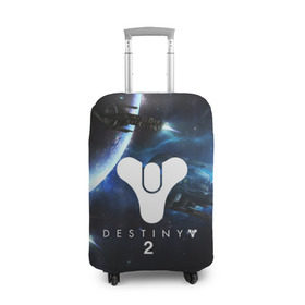 Чехол для чемодана 3D с принтом DESTINY 2 , 86% полиэфир, 14% спандекс | двустороннее нанесение принта, прорези для ручек и колес | action | destiny | destiny 2 | fantasy | game | hunter | online | titan | traveller | warlock | игры | космос | шутер