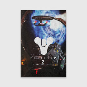 Обложка для паспорта матовая кожа с принтом DESTINY 2 , натуральная матовая кожа | размер 19,3 х 13,7 см; прозрачные пластиковые крепления | action | destiny | destiny 2 | fantasy | game | hunter | online | titan | traveller | warlock | игры | космос | шутер