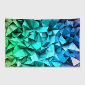 Флаг-баннер с принтом abstraction geometry , 100% полиэстер | размер 67 х 109 см, плотность ткани — 95 г/м2; по краям флага есть четыре люверса для крепления | abstraction | geometry | polygon | абстракция | геометрия | грань | краски | кубик | кубики | линии | мозаика | полигоны | разноцветные | ребро | текстура | тени | узор