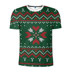 Мужская футболка 3D спортивная с принтом Ugly Sweater , 100% полиэстер с улучшенными характеристиками | приталенный силуэт, круглая горловина, широкие плечи, сужается к линии бедра | 